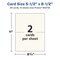 Avery 5-1/2" x 8-1/2" Rectangle, Matte Ivory Invitation Cards